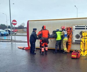 Zamojskie służby w inscenizacji wypadku