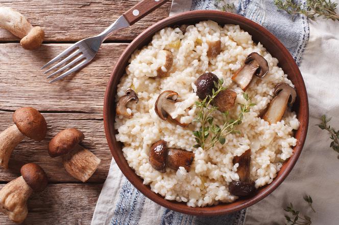 Ryż a la Radziwiłł - przepis na ryż z grzybami