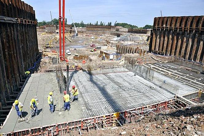 Drugi etap budowy Stadionu Narodowego (lipiec 2009)