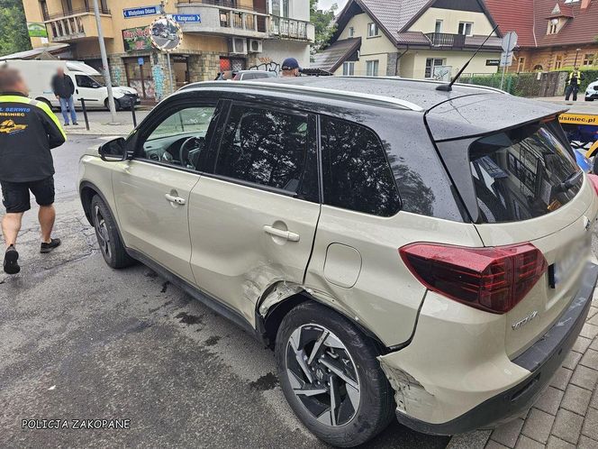  Ponad 3 promile i rajd po centrum Zakopanego. Zakończył jazdę na ścianie budynku