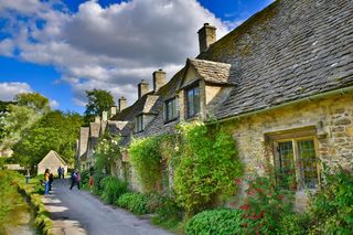Wieś Bibury w hrabstwie Gloucestershire w Anglii
