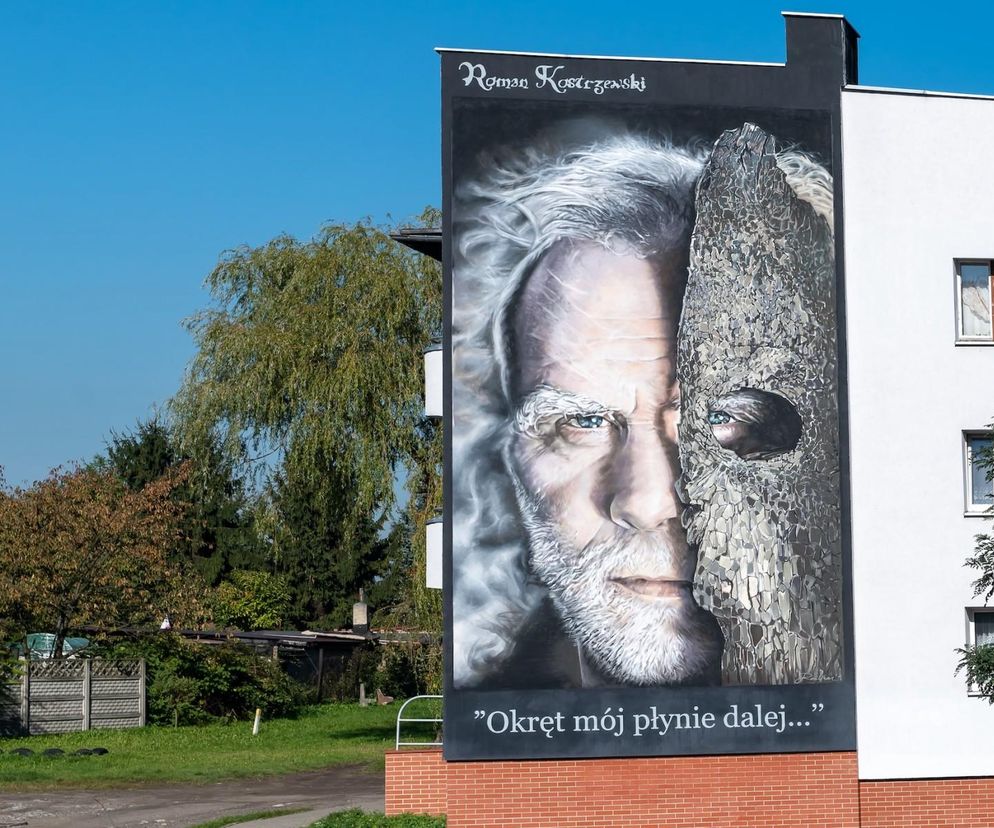 W Bytomiu powstał mural Romana Kostrzewskiego. Możemy go zobaczyć jadąc drogą krajową