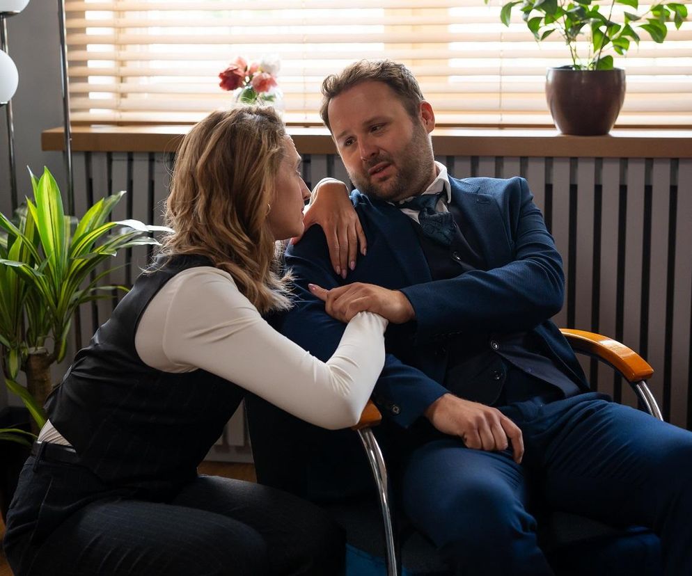Barwy szczęścia, odcinek 3138. Asia (Anna Gzyra), Klemens (Sebastian Perdek)