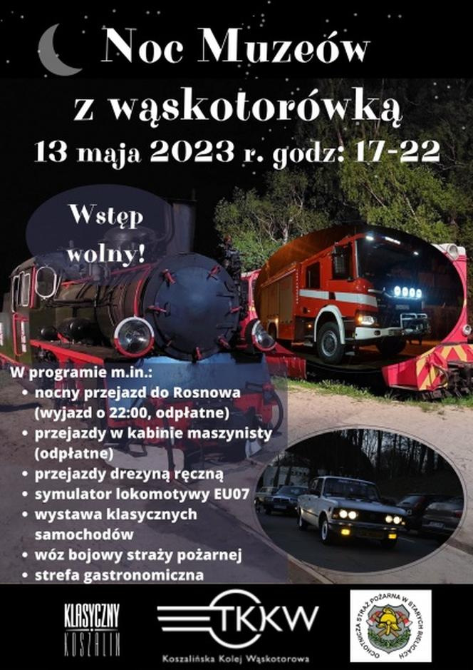 Nocny pociąg do Rosnowa. Noc Muzeów z Koszalińską Koleją Wąskotorową