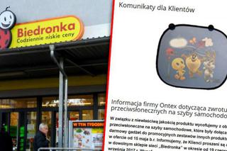 Biedronka prosi klientów o zwrot wadliwego produktu. W ramach rekompensaty oferuje bony towarowe
