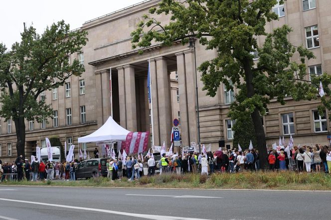 Protest nauczycieli w Warszawie (1.09.2025)