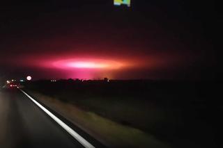 Ufo nad Wrocławiem? Różowa łuna na niebie w Siechnicach