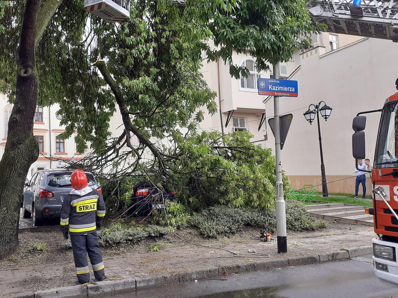 Pogodowy armagedon w Rzeszowie: Burza połamała drzewa, zalała ulice [GALERIA]