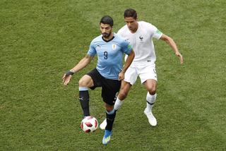MŚ Rosja 2018. Ćwierćfinał: Urugwaj-Francja: Luis Suarez i Raphael Varane