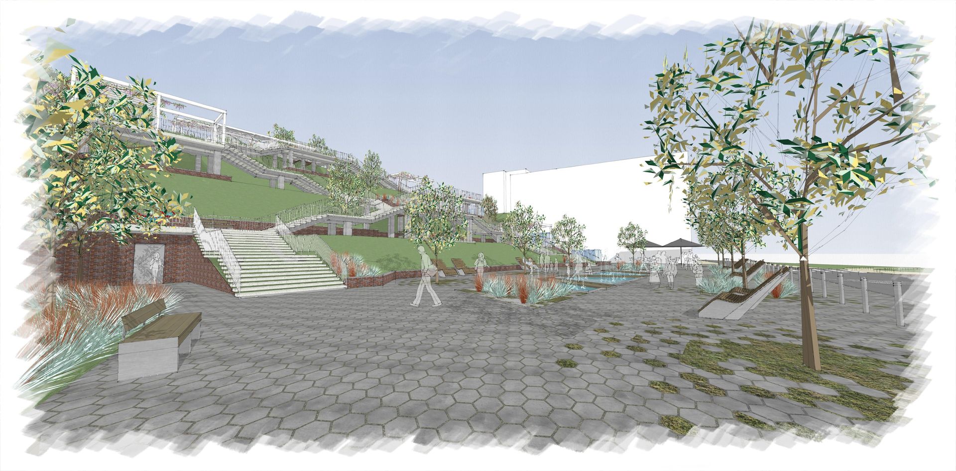 Schody Donikąd - wizualizacje