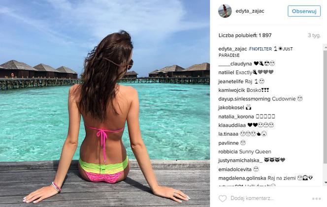 Edyta Zając - piękna żona Rzeźniczaka. Zobacz jej zdjęcia w bikini [GALERIA]