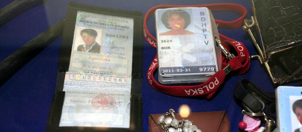 Pamiątki po BORowcach, którzy zginęli w Smoleńsku