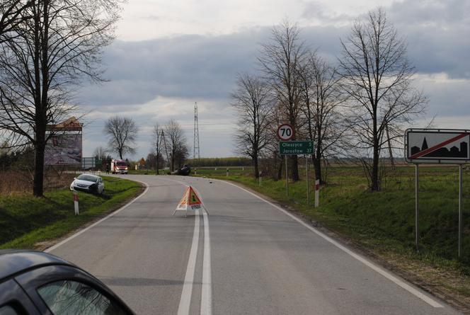 Wypadek na trasie Lubaczów-Oleszyce