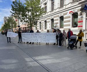 Wielki protest pod urzędem miasta w Łodzi. Broń lasów Lublinka
