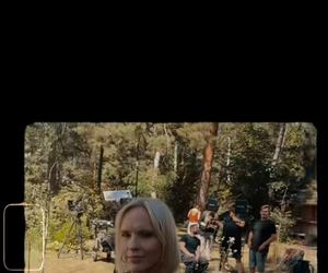 	M jak miłość nowy sezon. Dorota (Iwona Rejzner) na planie