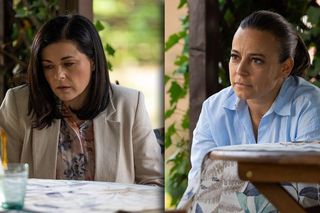 M jak miłość, odcinek 1885. Kinga (Katarzyna Cichopek), Magda (Anna Mucha)