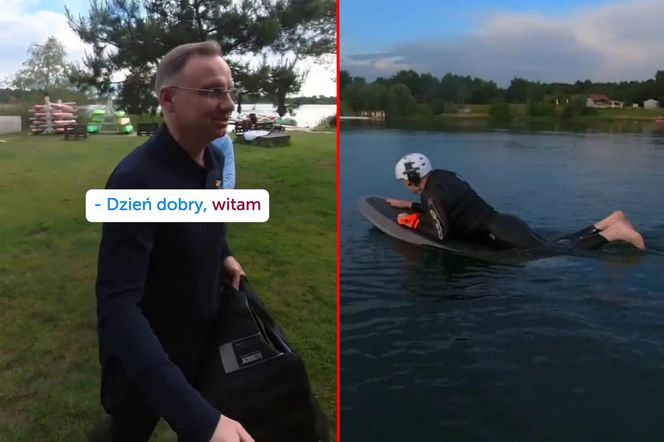 Andrzej Duda został surferem 