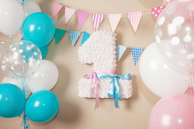 Balony na roczek - balony na pierwszą imprezę urodzinową 