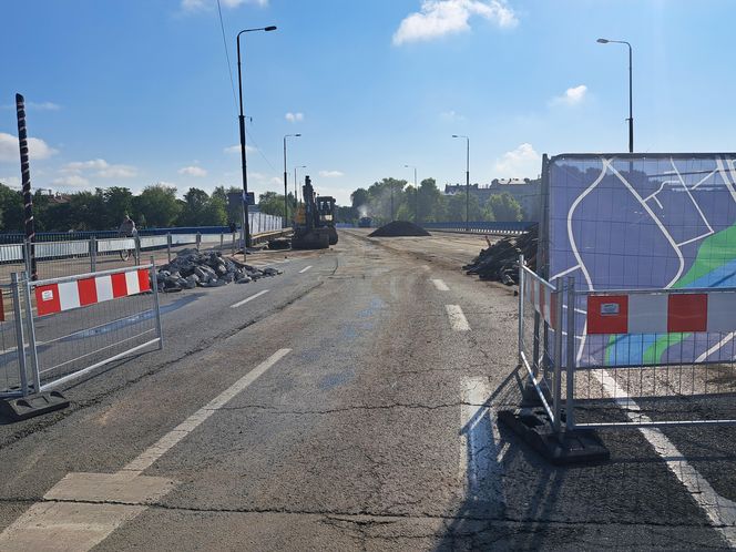 Remont mostu Grunwaldzkiego w Krakowie