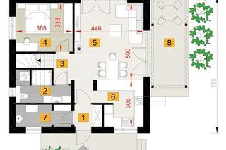 Projekt Dom na start od Muratora - wizualizacje, plan, aranżacje