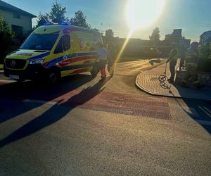 Poważny wypadek w Myszkowie. Lądował śmigłowiec LPR