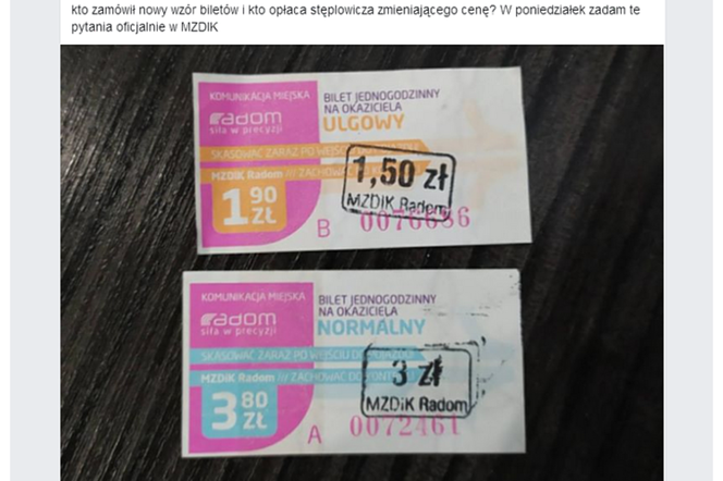 Droższe bilety komunikacji miejskiej w Radomiu? MZDiK: „To tylko fake news”