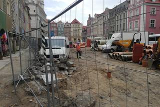 Trwa remont Starego Rynku w Poznaniu. Tak wygląda obecnie [13.07.2023]