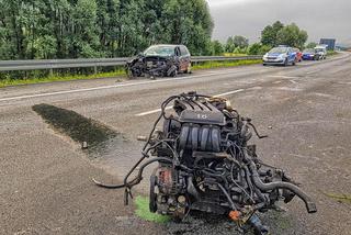 Śmiertelny wypadek na A4. Kierowca jechał pod prąd [ZDJĘCIA]