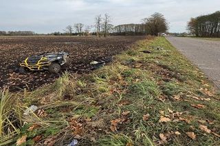 W powiecie Węgrowskim zderzyły się dwa quady. Po rannego kierowcę przyleciał helikopter LPR