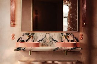 Różowa łazienka od Omnires