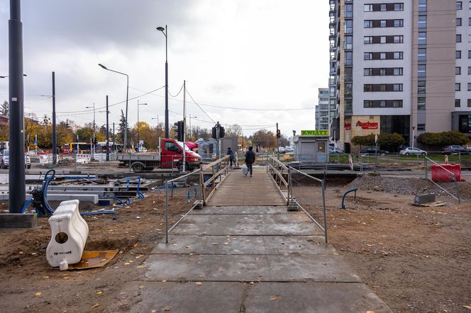 Budowa tramwaju na Stegny w Warszawie