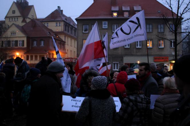 Protest pod siedzibą PiS w Szczecinie