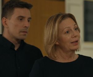 Barwy szczęścia, odcinek 3182. Tomasz (Jakub Sokołowski), Wanda (Maja Barełkowska)