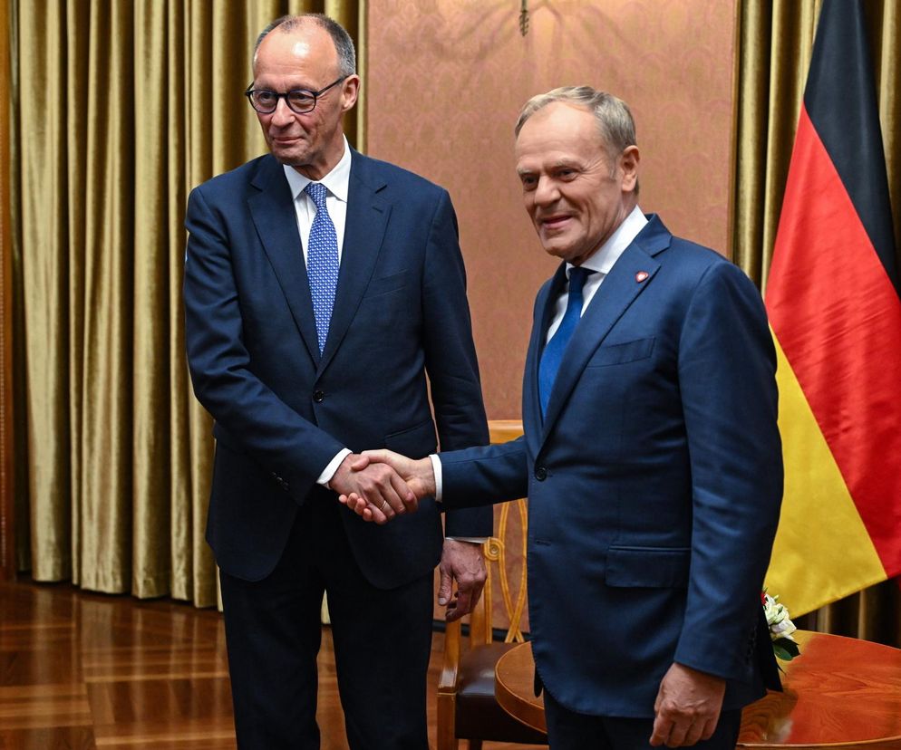 Premier Donald Tusk oraz kanclerz Niemiec Friedrich Merz 