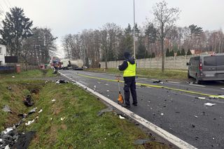 Auto uderzyło w cysternę i stanęło w płomieniach! Ofiar nie dało się rozpoznać. Konieczne badania DNA