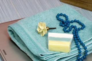 Niebieski ręcznik