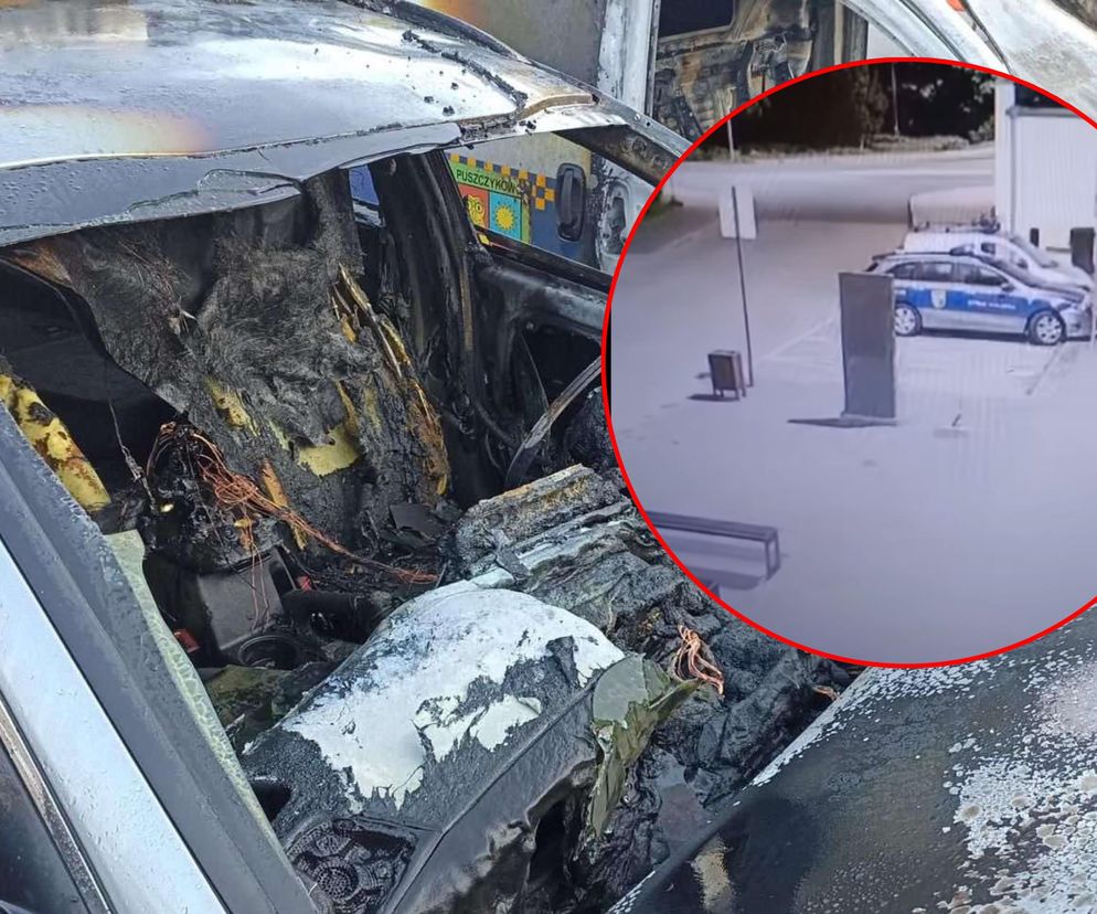 Radiowozy poszły z dymem. 14-latek podłożył ogień i trafił w ręce policji