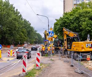 Budowa tramwaju na Stegny w Warszawie