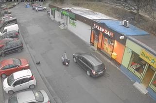 Ruda Śląska: Zwrócił uwagę kierowcy, że wjechał pod prąd, a ten... go potrącił. Szokujące nagranie [WIDEO]