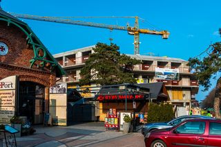 The Sea Resort w Międzyzdrojach podczas budowy