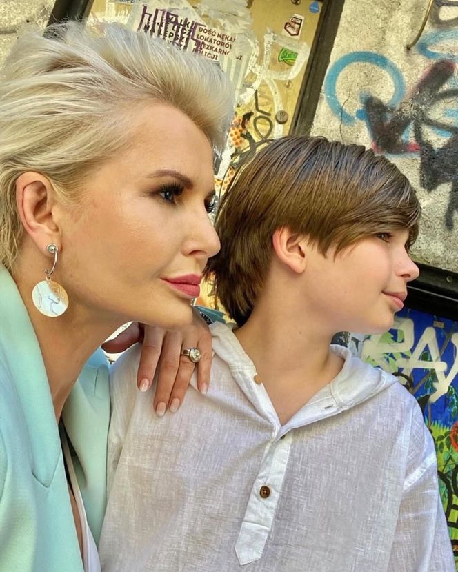 Joanna Racewicz i syn