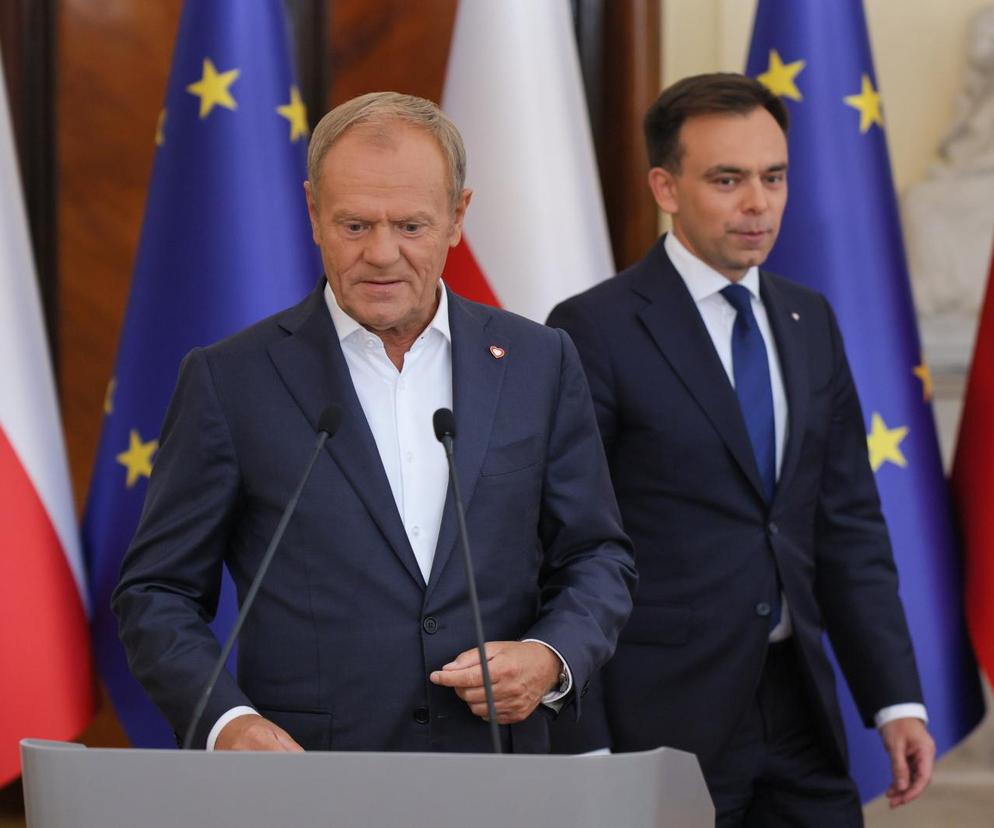 Premier Donald Tusk i Minister Finansów Andrzej Domański