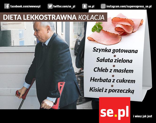Dzisiejszy obiad Kaczyńskiego w szpitalu. Będziecie mu zazdrościć!