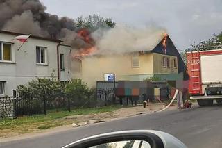 Wielki pożar domu koło Wągrowca