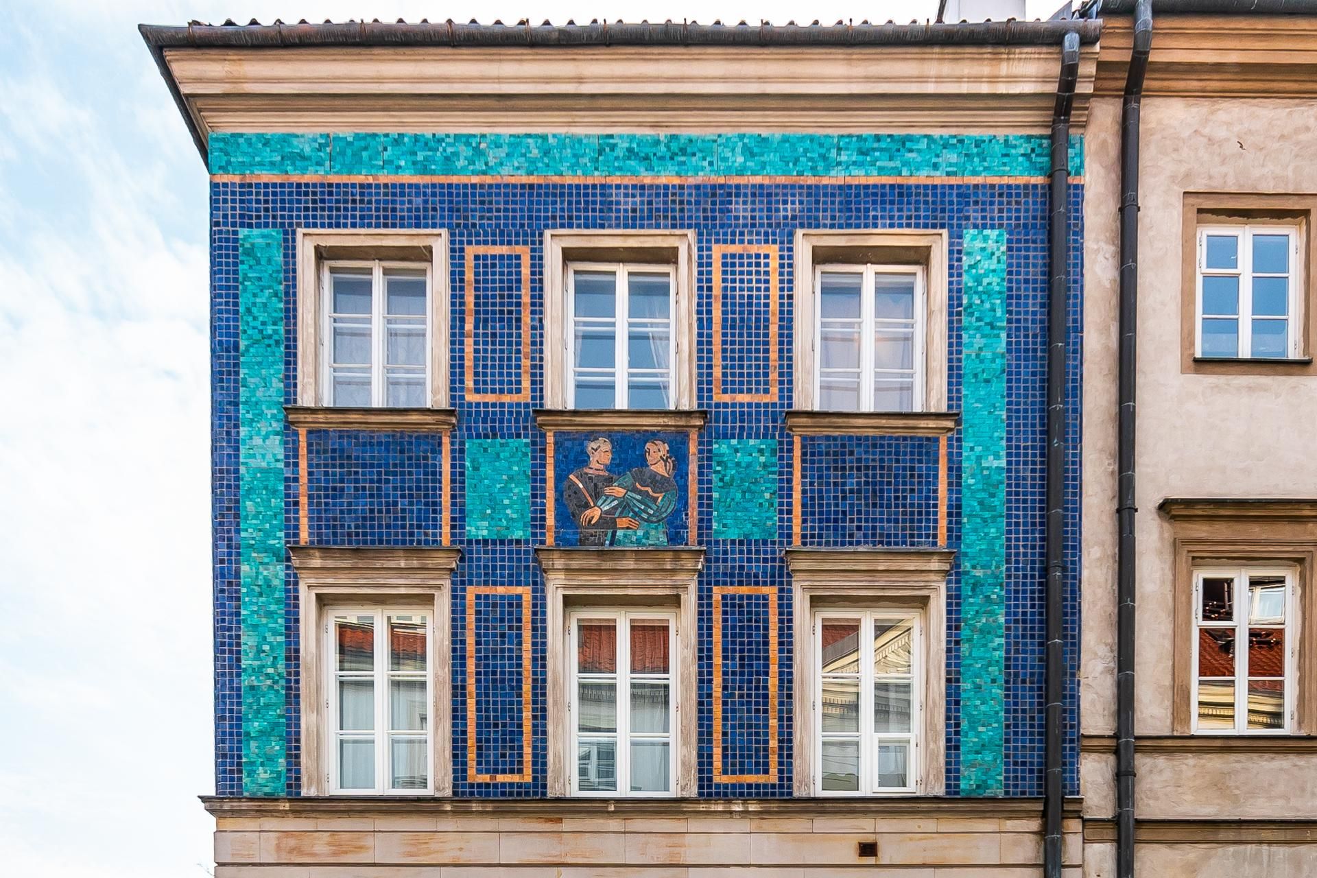 Mozaika na Mostowej 9a w Warszawie