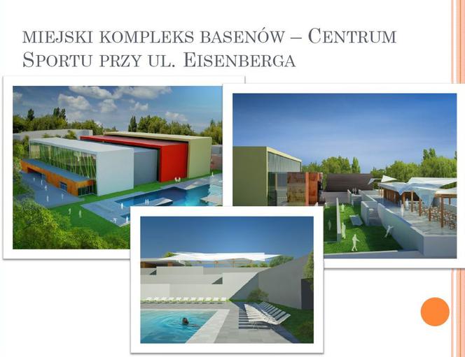 Planowany miejski kompleks basenów w Krakowie