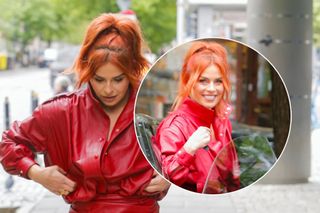 Natasza Urbańska wskoczyła w kusą mini. Co za kolor! Ubrała się tak, że było ją widać z daleka