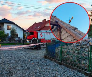 Jadowniki. Śmiertelny wypadek w czasie prac remontowo-rozbiórkowych. Komin osunął się na 26-latka