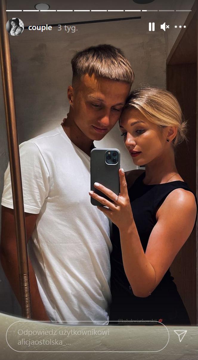 Alicja Ostolska na Instagramie na randce z chłopakiem Jakubem Kwiatkowskim