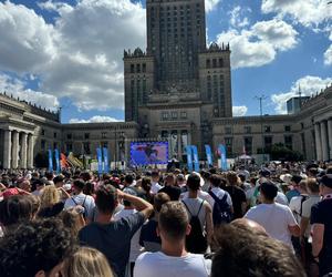 Polska - Francja, finał siatkówki, mecz o złoto. Strefa kibica w Warszawie [ZDJĘCIA]